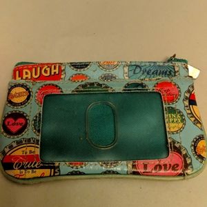 Fossil I.D. zip mini purse